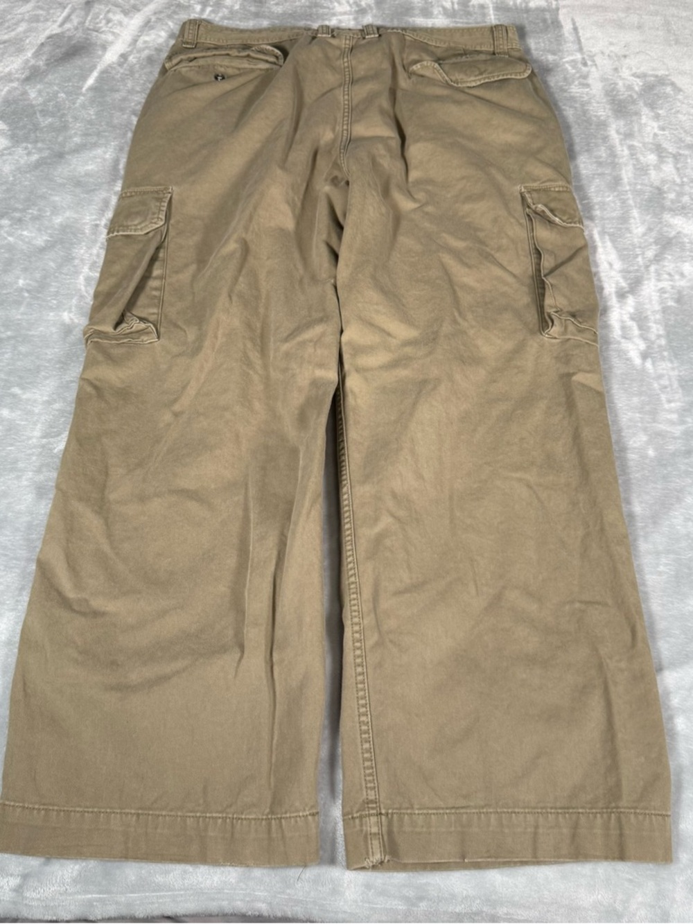 Vintage Polo Jeans Co Cargo Pants Mens 40x32 (Fits 39x30) Wide Leg Y2K Green - Picture 7 of 13